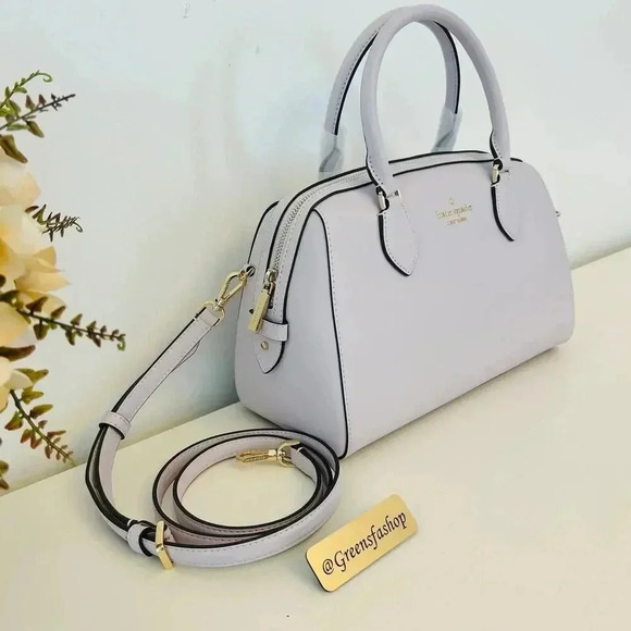 Kate Spade  Madison Large Duffle satchel  Crossbody Bag Pastel Lavender - Picture 3 of 10